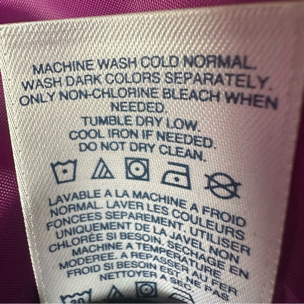 Lands' End Rich Purple Down Puffer Vest Women’s Sz Medium Tall 10-12 - Picture 8 of 8